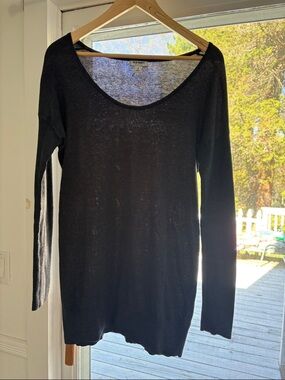 Old Navy Black Scoop Neck Lightweight Sweater